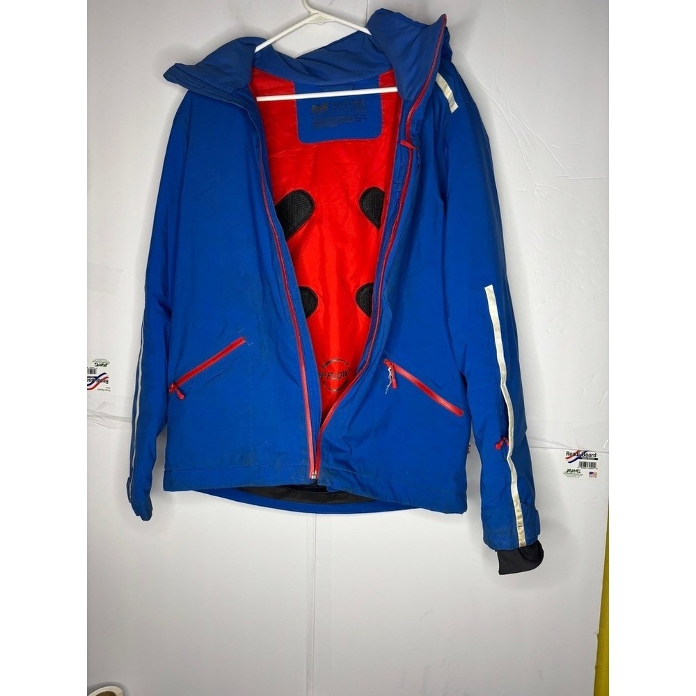 Helly Hansen Helly Tech Performance‎ H2Flow Ski Jacket Mens Medium Blue Red